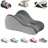 Sex Kissen für die Paare, Memory Foam Keilkissen mit ergonomischer Stützfunktion Weiches orthopädisches Lagerungskissen für optimale Positionierung, Geeignet für Paare in Positionen 45x35x13 cm Grau