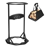 GFTIME Manueller Holzspalter Ø 25,9cm Knacker Brennholzspalter mit Brennholz Tragetasche – Anzündholzspalter Holzspalter Tragbarer Holzspalter Handschneider Keil Manueller Holzspalter für Campingplatz