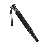 SIRUI AM-326M Einbeinstativ Carbon Monopod Reisestativ 6 Abschnitt Kohlefaser Tragbar Kompakt Leichtes Reise-Einbeinstativ, Max. Belastung 10kg