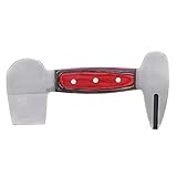 QWUUYEC Horse Hoof Knife, Professionelles Hufmesser mit Holzgriff, 17cm Hochwertiger Werkzeugstahl - Ergonomisch, Rutschfest, Effizientes Hufpflegewerkzeug für Pferde