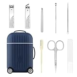 Nagelknipser Set | Nagelknipser Set für die Körperpflege | Nagelknipser in Koffer-Form aus Edelstahl für Damen und Herren