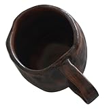 MAGICLULU Wasserkrug im Vintage-Stil wassergläser kaffeetassen capycup teeglas kaffeglas Deckel wiederverwendbare Kaffeetasse Party Cappuccino-Beutel Vintage Tasse Kaffeebecher Keramik Black