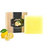 Teebaumöl Seife,Festes Duschgel,Seife Männerduft, Handseife Fest,Duschbrocken,Duschseife,Duschgel Frauen Feste Gesichtsreinigung Natural Facial And Body Soap Moisturizing Soothing And Soap (Zitrone)