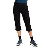 Dare2B Melodic III 3/4 Trousers - Damen 3/4 Hose | Wasserabweisende Beschichtung - Schwarz - 34