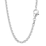 NKlaus 50cm Ankerkette 925 Silber elegante Halskette Breite: 2,0mm Collier 5,56g schwer 6883