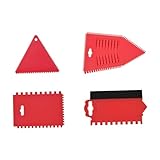 4 Stück Klebstoffverteiler, gekerbter Klebstoffapplikator für Epoxidharz, Klebstoff, Dichtmasse