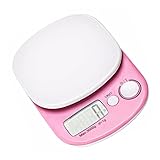 Cabilock 1 Stück elektronische Waage Digitalwaagen für Kalorienskala Gewichtsskala kitchen scale kücjenwaagen digitale küchenwaage multifunktionale Waage Gewicht der Küche Abs Rosa