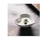 BONAD Dessertteller Keramische Plattengerichte in verschiedenen Formen Familienküche Einfache weiße Platten Küchenzubehör Servierteller (Color : E, Size : 2PCS)