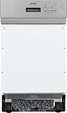 Vestel VST45-4 - teilintegrierter Geschirrspüler 45 cm - 10 Maßgedecke - 4 Programme - inkl. Besteckkorb - Energieklasse E