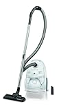 Rowenta RO3927EA Compact Power Staubsauger mit Beutel, Niedriger Energieverbrauch, 900 Watt, 3 Liter Staubbeutel, Langes Kabel, Weiß