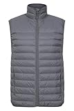 Mountain Warehouse Featherweight II Daunenweste für Herren - Daunendichtes Futter, wasserabweisend, Reißverschlusstaschen und Packaway-Tasche - Ideal für den Herbst Grau XS