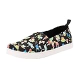TOMS Classic Alpargata Flacher Slipper, Schwarze im Dunkeln Leuchtende Käfer, 35 EU