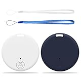 2 Stück Schlüsselfinder Bluetooth 5.2 – Schlüsseltracker Smart-Tag GPS kompatibel mit iOS und Android, Tracker mit Zwei-Wege-Suche, Fernsteuerung per App, Anti-Verlust-Alarm für Taschen & Haustiere