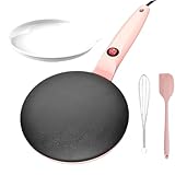 Crêpe-Maker, Crêpe-Pfanne - Handheld-Pfannkuchenhersteller|7,8 Zoll automatische Temperaturregelung Instant Crêpe Maker elektrische Crêpe Maker Maschine antihaftbeschichtet zum Kochen