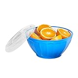 Salatschüssel, Müslischalen, 1170 ml, Servierschale, Salat, Nudeln, Süßigkeitenteller, Party, Chip, Snack, Schüssel mit Deckeln