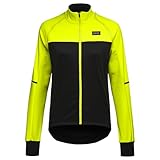GORE WEAR Damen Fahrrad-Jacke Phantom, GORE-TEX INFINIUM, Black/neon yellow, 42