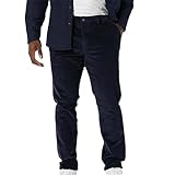 Cordhose Herren Stretch Warme Chino Hosen mit Taschen Klassischer Passform Hose Winter Casual Chino Comfort Straight Business Pants Klassisch Geschnittene Hose
