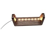 Vocdikficy 6-U-Förmiger Displayrahmen mit Leuchtender Basis, Holzrahmen mit LED, Personalisierte Katzen-Gedenkgeschenke für Den Verlust Einer Katze