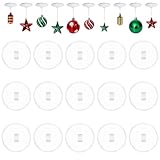 Scettar 60Pcs Deckenhaken Selbstklebend, 2cm Klebehaken Ohne Bohren, Selbstklebend Transparent Wandhaken, Klebehaken Extra Stark, Haken Decke Ohne Bohren für Küche Bad Wand Tür Decke zum Aufhängen(B)