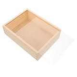 FIXOSHEE Holz Bibelbox mit Deckel Antike Aufbewahrungsbox aus Massivem Holz Geräumig für Bücher Schmuck und Wertsachen Dekorative Aufbewahrung für Zuhause und Büro