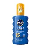 NIVEA 4005808804245 Spf15 Sonnenschutzspray, 1er Pack (1 x 0.2 kg)