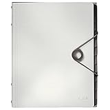 Leitz 45701001 Solid Ordnungsmappe PP A4, 12 Fächer, weiß