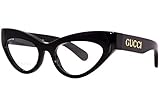 Gucci GG1295O 001 53 Damenbrille, Schwarz , 53 EU