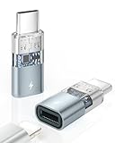 BRV Explorer Lightning auf USB C Adapter (2Stück), Adapter Lightning auf USB C für iPhone 16/16 Pro/16 Pro Max/15/15 Pro/15 Pro Max/15 Plus, iPad Air, Nicht für Audio/Headset/OTG/Kopfhörer