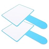 Didiseaon 2 Stück abwischbare kleine Whiteboards 20x30cm aus Schaumstoff Einseitig beschreibbar Tragbare Antworttafeln für Unterricht Büro und Schüler