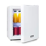 Klarstein Mini Kühlschrank für Zimmer, 23L Mini-Kühlschrank für Getränke & Kosmetik, Kleine Minibar, Kühlschrank Klein & Leise, Verstellbare Ablage, Kleiner Skincare Kühlschrank 5-15°C