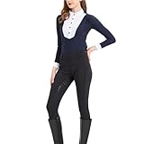 XIEHYA Reithosen Reithose for Frühling und Sommer, gestrickt, hochelastisch, schmal geschnittene aus Silikon, eng anliegend, atmungsaktiv Reitleggings(Black,M)