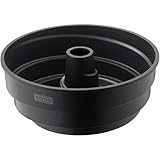 Original Kaiser Inspiration Twister Gugelhupfform 25 cm, Backform mit außergewöhnlicher Spiralstruktur, Kuchenform aus Aluminiumguss, antihaftbeschichtet, Schwarz