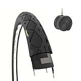 Reifen 26 x 1,50 (40-559) + Schlauch Schwarz 26 Zoll Fahrradreifen City Bike Trekking Fahrrad Straße