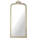 KIBONCY Retro Standspiegel für den ganzen Körper, klassischer gewölbter Wandspiegel mit Metallrahmen, für Wohnkultur 80 * 180cm