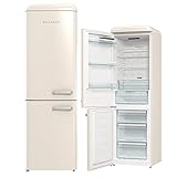 Gorenje Retro Collection ONRK 619 EC-L Retro – Kühl-Gefrierkombination, 194 cm, Inverter Kompressor, NoFrost Plus, IonAir, CrispZone, Kühlteil 204 l, Gefrierteil 96 l, creme