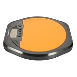 VICASKY Metronom Drum-Pads trommeln Schlagzeug-Übungspad Drumpad üben electronic drum pad elektronisches drum pad drumpads Drum-Simulations-Pad Schlagzeuger-Pad abs silikon Orange