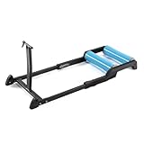 MVTEK ROLL&Ride Rollentrainer Stand Magnetisch Rollentrainer für Heimfahrrad aus Stahl Training Stand Räder 24/29' Tragkraft max. 120kg Verankerung durch Quick Release Gabel