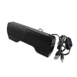 Vaguelly USB Computer Lautsprecher Mini Desktop Speaker mit Clip USB Betrieben Kraftvoller Bass Plug Play Kompatibel für PC Notebook Home Office Kompakt und Langlebig