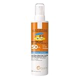 La Roche Posay Transparentes Sonnenspray für Kinder mit LSF 50+, Für empfindliche Haut, Mit Mexoryl 400 und Antioxidantien, Wasser-, schweiß- und sandabweisend, UVMune400 Kids, Anthelios DP, 200 ml