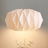 Origami Design Papier Lampenschirm - Folding Pendelleuchte Kunst Dekor,Nordische Kreativpapier Lampenschirm Deko Papier Laterne Deckenlampen Shade,für Wohnzimmer, Schlafzimmer, Esszimmer-C