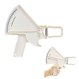 Professionelles Körperfettmessgerät, Akkurate Caliper Körperfettzange zur Messung Körperfettanteils, Körperfettzange Leicht Lesbare Daten, Fettzange Körperfettmessgerät für Fitness Fettabbau (Weiß)