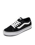Vans Herren Filmore Decon Sneaker, Suede Canvas Black White, 44.5 EU