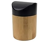 Tischabfalleimer aus Bambus 1L Ø11,8x15,5cm