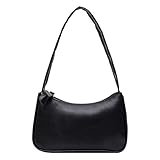 Lintat Unterarmtasche Retro Unterarmtasche Damen Schleife Handtasche PU Leder Solid Farbe Casual Schultertasche Bankett Freizeit