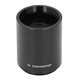 2X Telekonverter, Professionelles Telekonverterobjektiv mit Optischem HD-Glas für 420–800 Mm, 650–1300 Mm, 500 Mm, 800 Mm, 900 Mm, T-Mount-Adapter für DSLR-Kameras