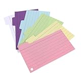 FUNNETOYU 6 Stück Teiliges Kleine Notizblöcke Kariert mit Festem Papier Praktische Karteikarten für Schule Büro Zuhause Tragbare Memo notizhefte für Lernnotizen und Skizzen