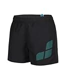 Arena Jungen Boys' Beach Short Logo Swim Trunks, Asphalt-Water, 164 EU