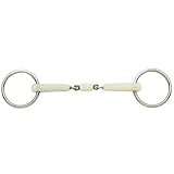 Happy Mouth Edelstahl doppelt gebrochen Unterlegtrense Edelstahl Bit, unisex, edelstahl