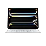 Apple iPad Magic Keyboard Case für das 11'' iPad Pro (M4) für angenehmes Tippen, integriertes Trackpad, Reihe mit Funktionstasten, Deutsch - Weiß ​​​​​​​