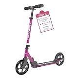 HUDORA Scooter Start 200 I Stabiler Aluminium-Roller I Höhenverstellbarer & zusammenklappbarer Cityroller I Kinder- & Erwachsenenroller für bis zu 100kg I Solider Tretroller mit Ständer